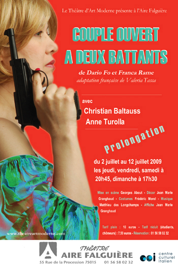 Couple ouvert à deux battants de Dario Fo et Franca Rame (www.theatreartmoderne.com)